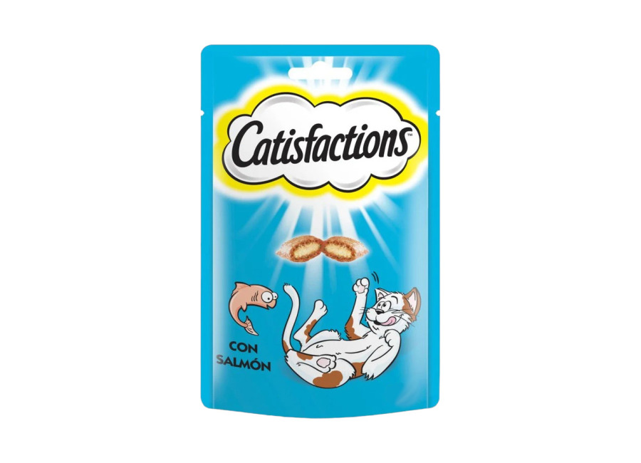 Catisfactions 6 bolsitas x 180 g Catisfactions Premios de Salmón para Gatos ¡Pack Ahorro!