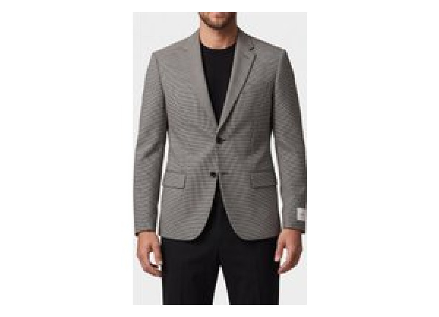 Calvin Klein Ls Houndstooth Slim Suit Jacket Brilliant White | Blazers Outlet | Hombre | Blanco