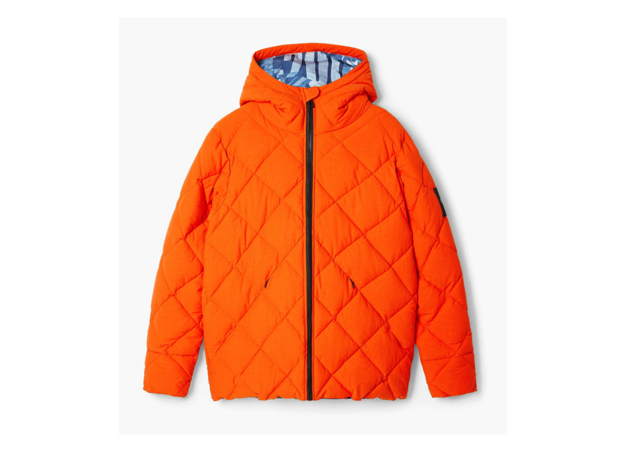 Desigual, Abrigo acolchado, Hombre, Naranja