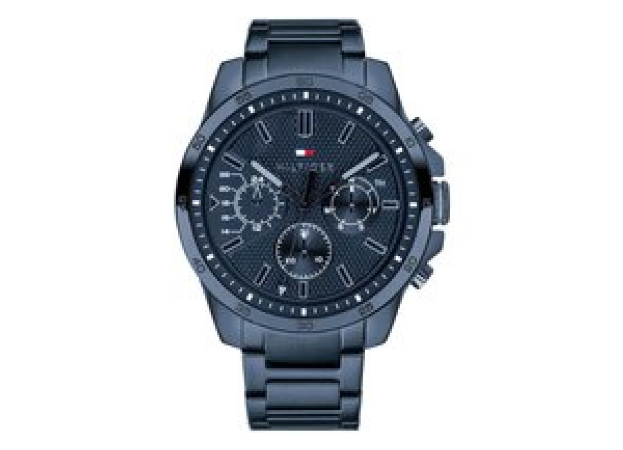 Reloj de Hombre Tommy Hilfiger 1791560, Esfera Azul de 44 MM + Caja de Regalo Elegante