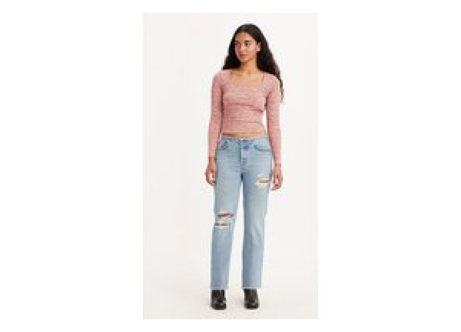 Levi’s 501 Straight Jeans Blue Talla: W24L32 | Vaqueros Rectos Outlet | Mujer | Azul