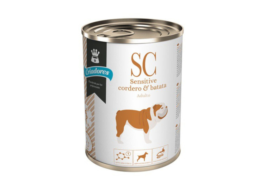 Criadores 24 latas x 400 g Criadores Dietetic Adulto Sensitive Cordero y Batata lata para perros ¡Pack Ahorro!