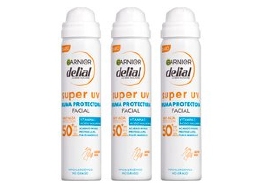 GARNIER | Delial SUPER UV FPS50+ Bruma Protectora Facial con Textura Invisible – 3X75ML