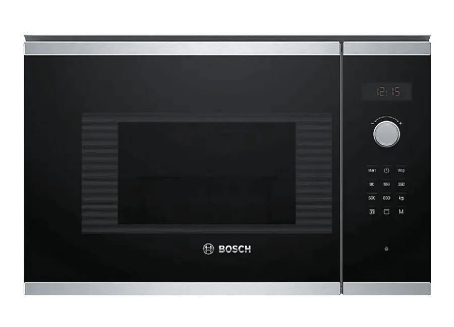 REACONDICIONADO Seminuevo Muy bueno Microondas integrable – Bosch BEL523MS0, 800W, 20 L, Grill, Acero inoxidable