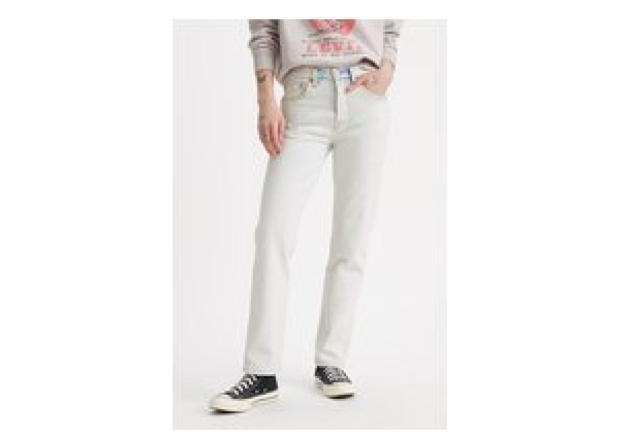 Levi’s 501 Jeans White Talla: W23L30 | Vaqueros Rectos Outlet | Mujer | Blanco