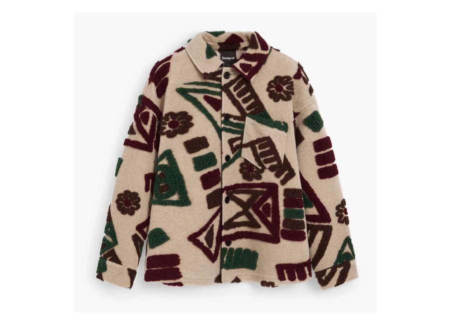 Desigual, Chaqueta paño oversized, Hombre