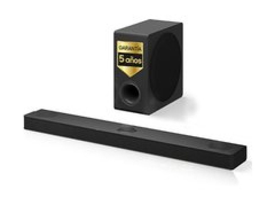 Barra de sonido para TV – LG S80TY, Bluetooth, 480W, 3.1.3 Canales con subwoofer, Dolby Atmos, DTS-X, IA Ready, Negro – S80TY