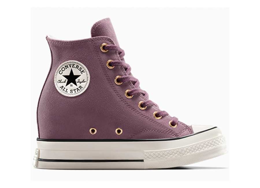 Converse Chuck 70 Wedge Platform Suede Trail Mixed/egret/black | Zapatillas Deportivas Outlet | Mujer | Negro