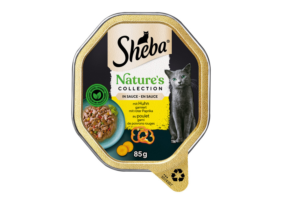 Sheba Nature’s Collection en salsa 44 x 85 g – Pack Ahorro – con pollo