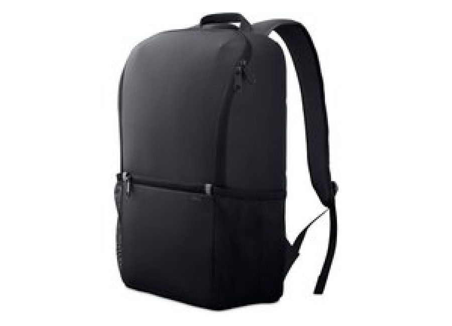 Dell EcoLoop Essential Mochila Compacta con Compartimento Acolchado para Portátiles Hasta 16″ | Capacidad 18 Litros | Dos Bolsillos Laterales de Malla | Tejido 400D Resistente al Agua y Duradero | Detalles Reflectantes | Color Negro