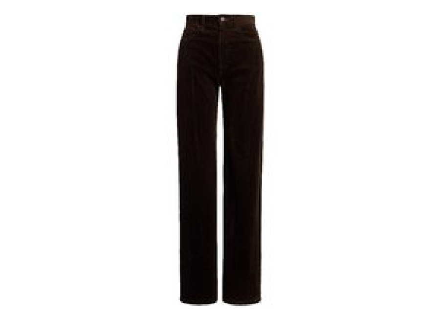 polo ralph lauren pantalon de pana acampanado marron |