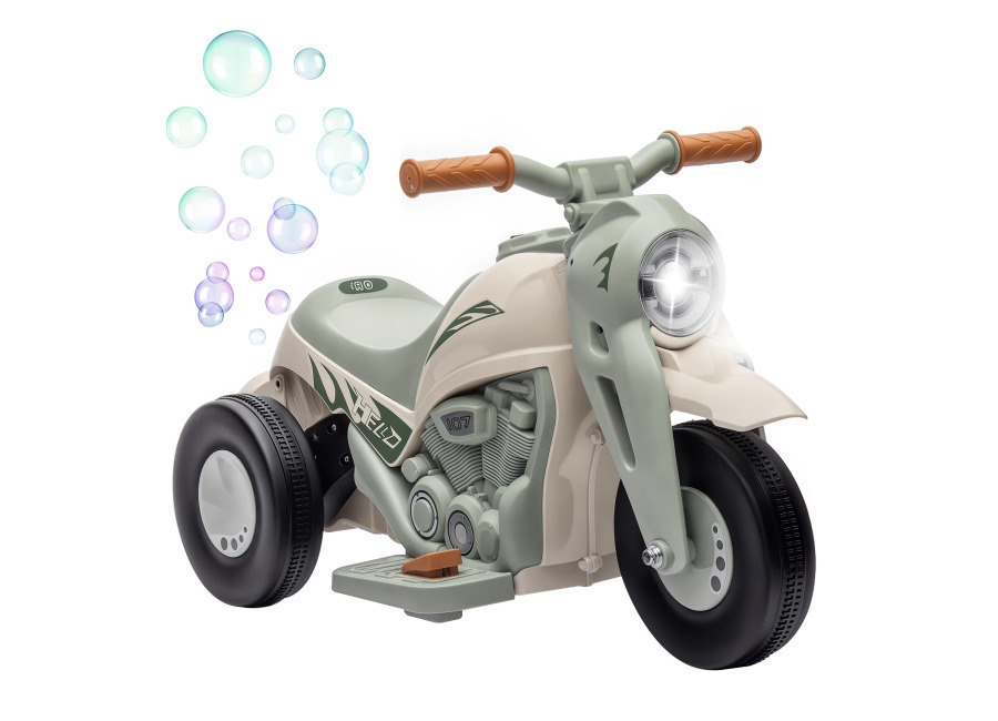 AIYAPLAY Moto Eléctrica para Niños, 3 Ruedas, 6 V, 3 km/h, Coche Eléctrico para Niños con…