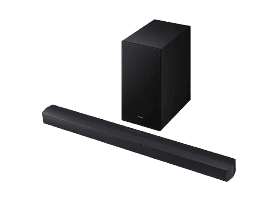 REACONDICIONADO Seminuevo Muy bueno Barra de sonido – Samsung HW-B450F/ZF, Bluetooth, Inalámbrico, 300 W, Subwoofer y Dolby Atmos, 2.1 canales, Negro