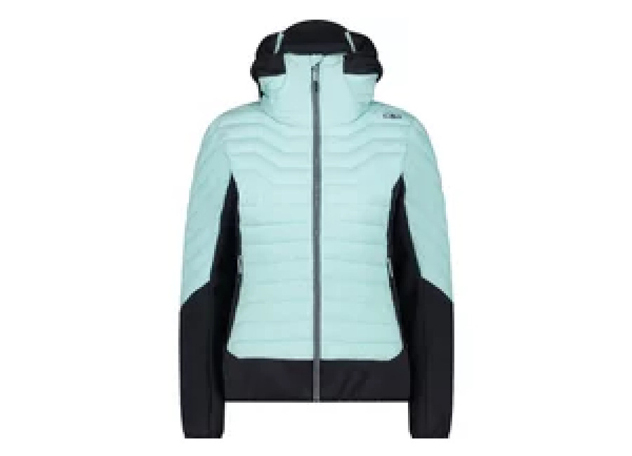 Chaqueta híbrida con capucha fija para mujer CMP