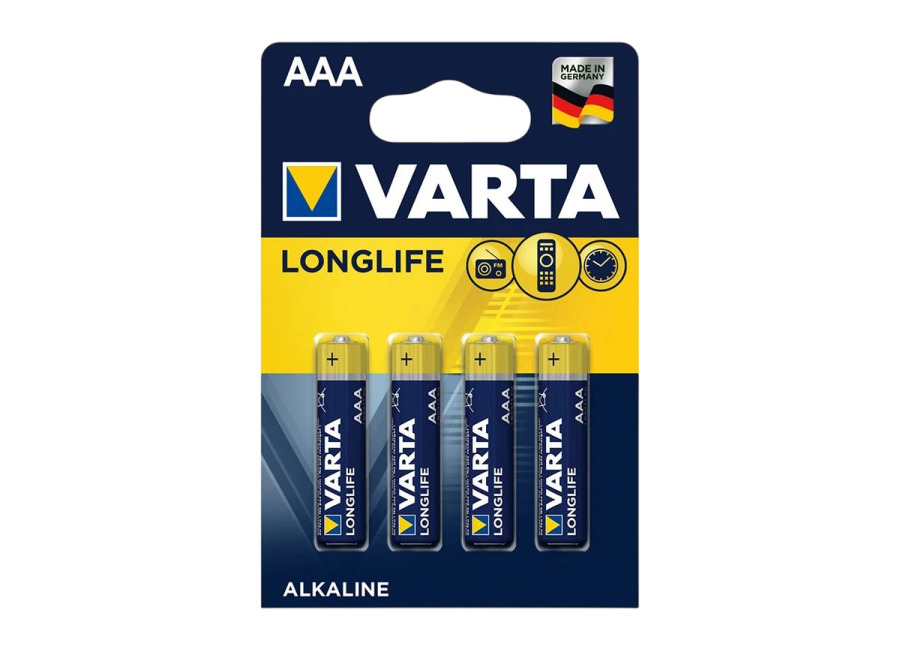 Varta Pack 4x Pilas Varta AAA Long Life Extra Power LR03