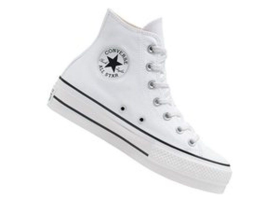 Converse Chuck Taylor All Star Lift Hi – Zapatillas altas blancas para hombre y mujer