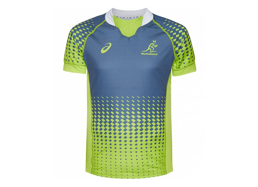 Asics Australia Wallabies ASICS Partido Hombre Camiseta de rugby 2113A009-0