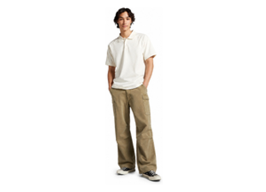 Polo Converse Marquis para hombre – Polo de manga corta color crudo con cuello clásico