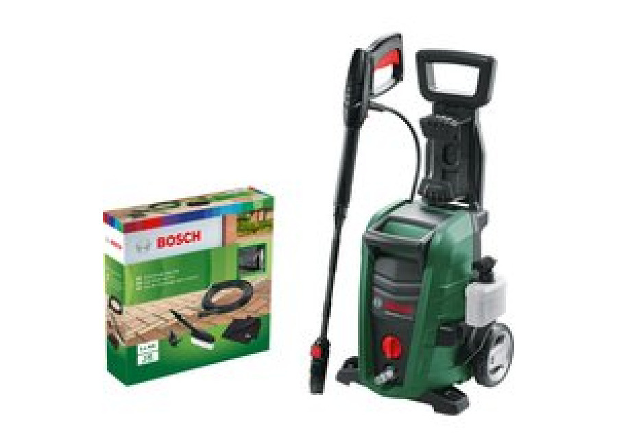 Bosch – Pack Hidrolimpiadora + Kit de Limpieza de coches – UniversalAquatak 125 – 1500W, 125 bar, 360 l/h, con Boquilla 3 en 1 y Lanza