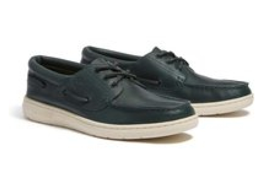 Zapatos náuticos Timberland Portofino Pier de piel verde oscuro para hombre