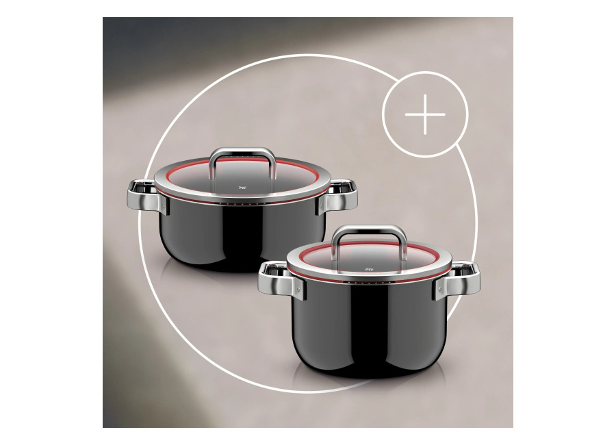 Pack Cazuela baja con tapa Function Pro de Fusiontec 24 cm y Olla sopera con tapa Function Pro de Fusiontec 20 cm