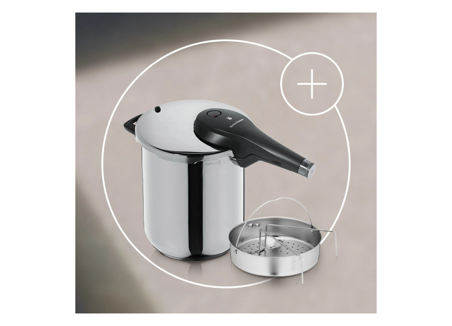 Pack Olla rápida Perfect Premium de 8,5 L y Cestillo perforado de 22 cm