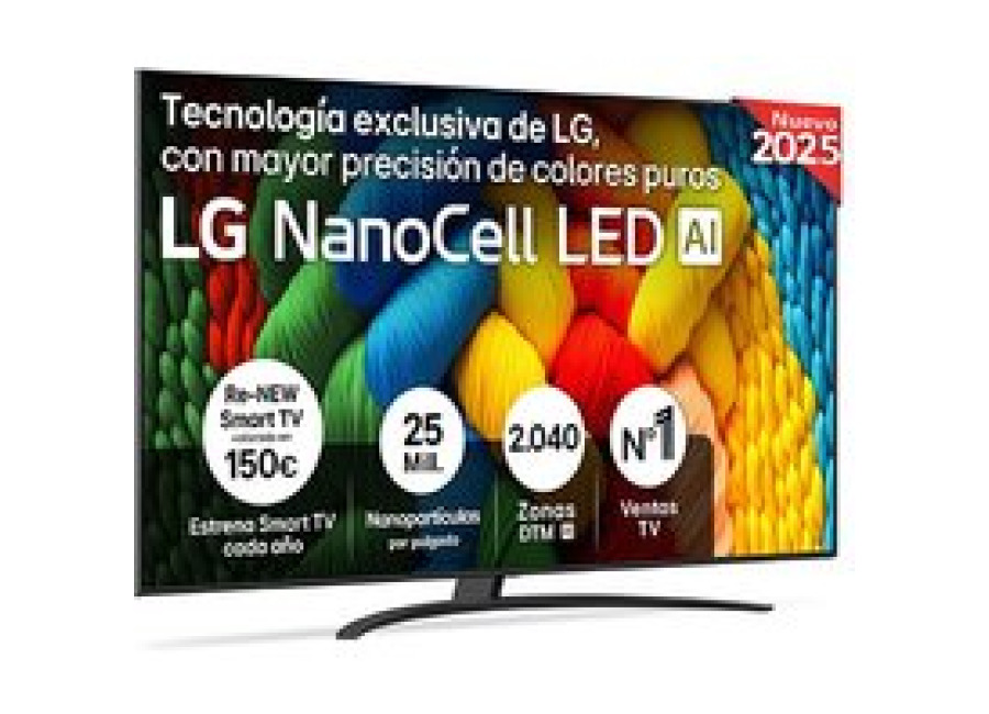 Smart TV LG NanoCell AI NANO81 86 pulgadas 4K 2025 – 86NANO81A6A