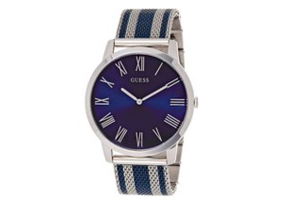Guess Reloj GUESS Richmond Analógico Hombre Acero Inoxidable Malla Bicolor Esfera Azul Marino