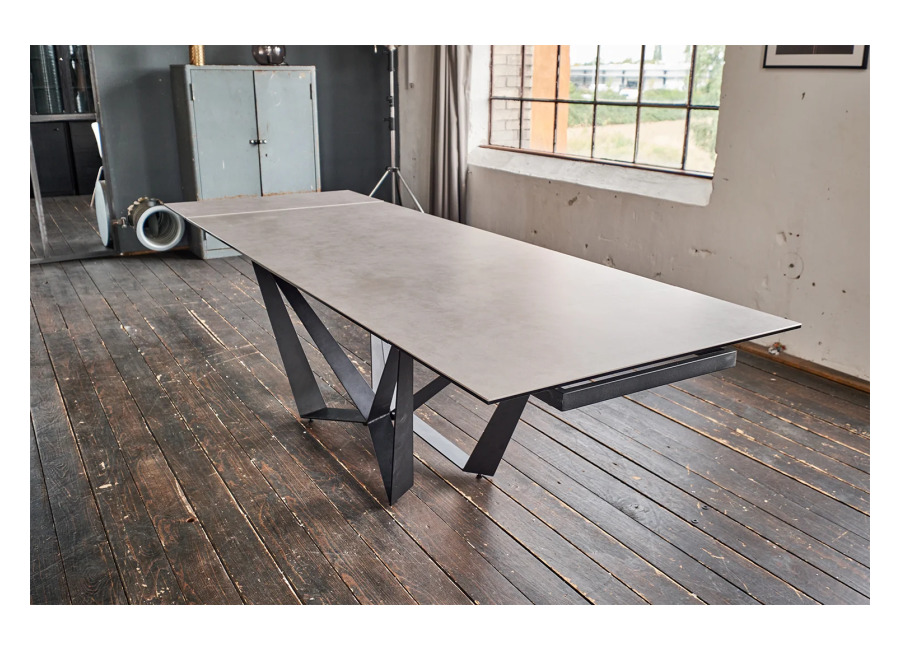 KAWOLA ISTAR Mesa de comedor extensible cerámica 180x90cm