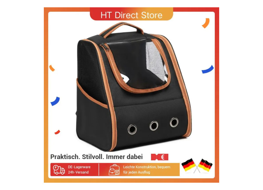 Mochila Kono Pet – Transpirable con Ventana de Red – Portátil para perros y gatos -…