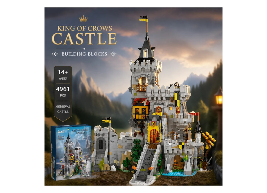 Barweer 4961PCS El Castillo del Rey Cuervo, Set de Bloques de Construcción, 3867PCS, Kit de Modelo…