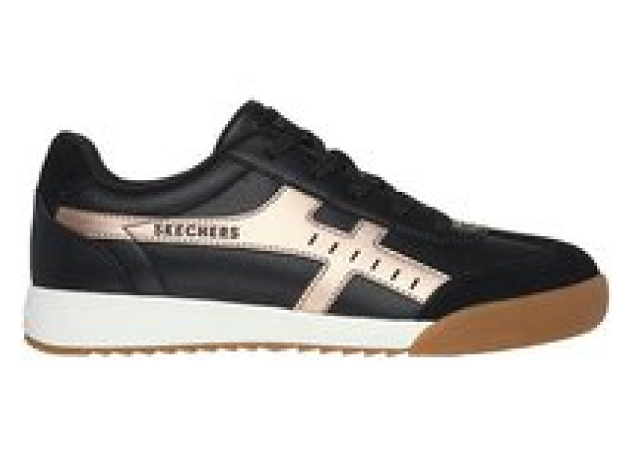 Skechers Zinger – Metallic Roads Zapatillas para mujer negras en sintético y ante 857
