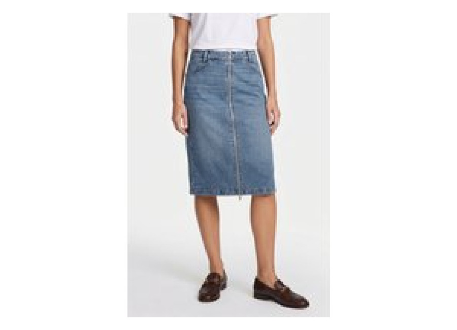 Calvin Klein Denim Zip Front Skirt Vintage Road Talla: W29 | Faldas Midi Outlet | Mujer