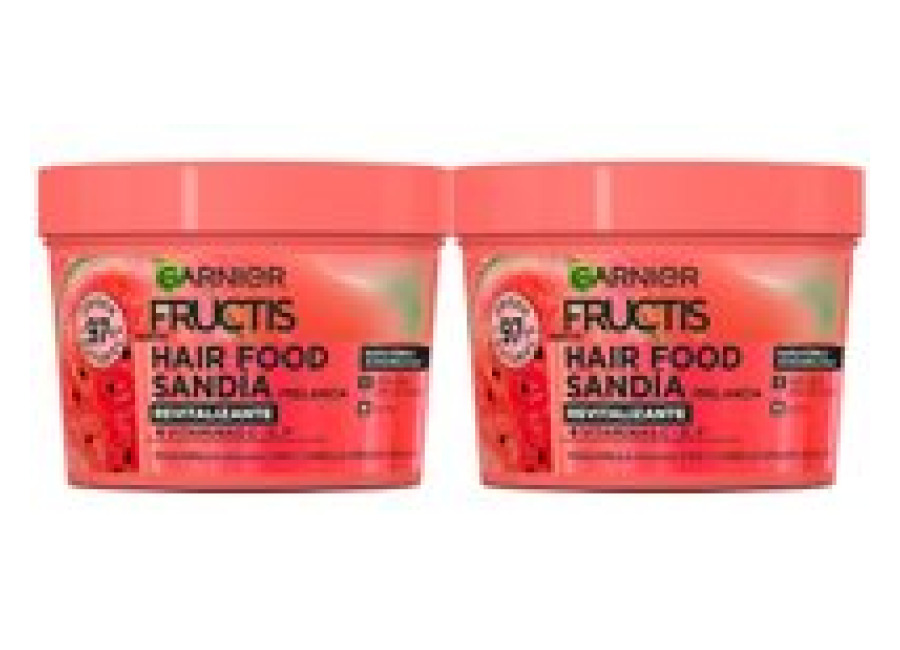 GARNIER Fructis Hair Food Sets de Sandía Revitalizante para Cabello apagado, sin vida.