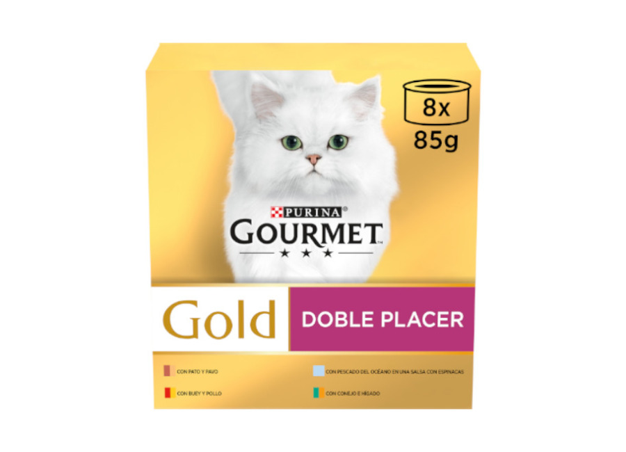 96 latas x 85 g Gourmet Gold Surtido lata para gatos ¡Pack ahorro!