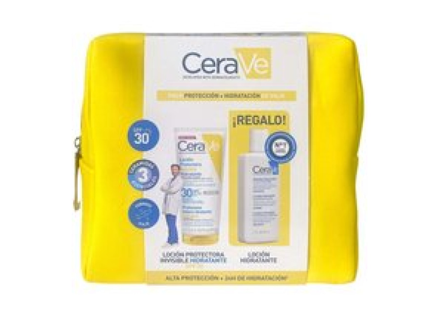 CeraVe Protección Solar SPF30+ 75ml Neceser con Regalo loción hidratante