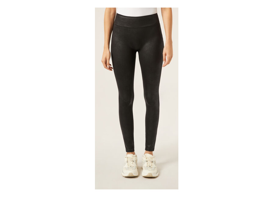 Calzedonia Leggings Scrunch Efecto Piel Mujer Negro