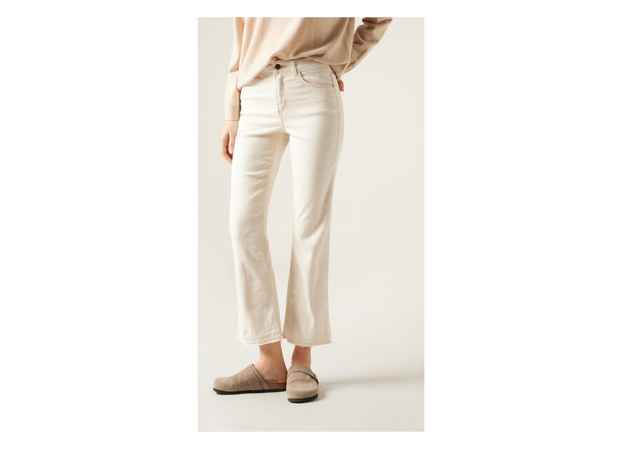 Calzedonia Vaquero Acampanados Cropped Mujer Blanco