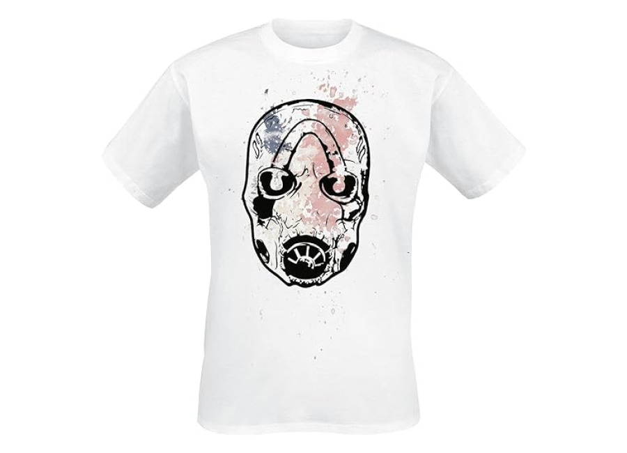 camiseta borderlands 3 psycho splatter blanco