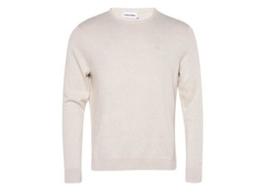 Calvin Klein Two Tone Crew Neck Sweater – Beige