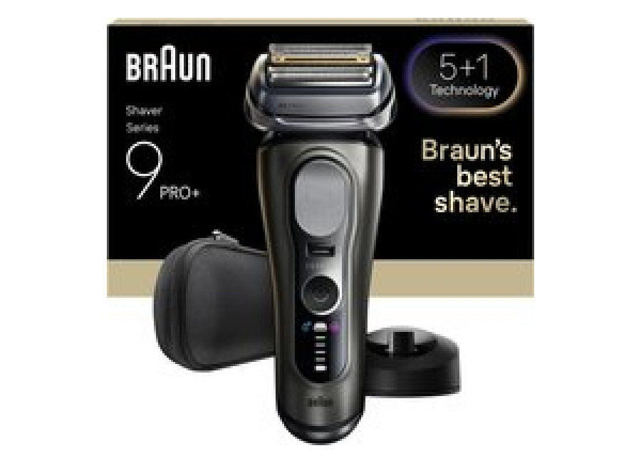 Braun Series 9 PRO+. Máquina de Afeitar Eléctrica para Hombre con Recortadora de Precisión y 5 Elementos de Afeitado Pro – Producto Europeo con Garantía Oficial.