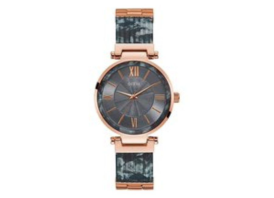 Reloj Guess Soho para Mujer Gris con Cadena Combinada en Acero y Resina