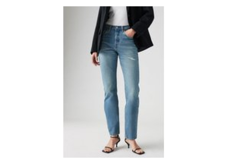 Levi’s 501 Jeans For Women Historically Blue Talla: W23L32 | Vaqueros Rectos Outlet | Mujer | Azul