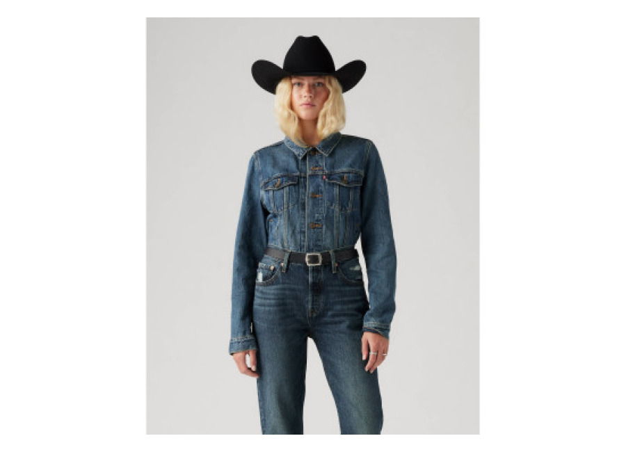 Levi’s para mujer. 29945-0063 Chaqueta Original Soft As Butte azul (S ), Casual, Algodón, Sostenible