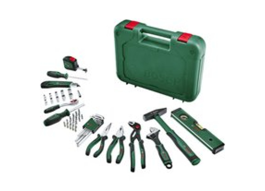 BOSCH 1600A02BY7 Set mixto avanzado de herramientas manuales de 52 piezas