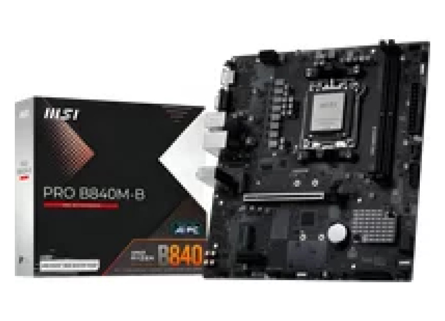 Placa base MSI Pro B840M-B AMD B840 AM5 DDR5 mATX Sin WiFi