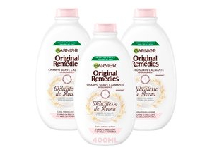 Garnier | Original Remedies Rutina Délicatesse de Avena champú, mascarilla y acondicionador para cuero cabelludo sensible
