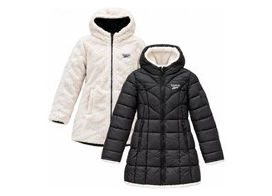 Reebok Puffer Mujer 2 en 1 Reversible-Chaquetón OLRB2126-Negro