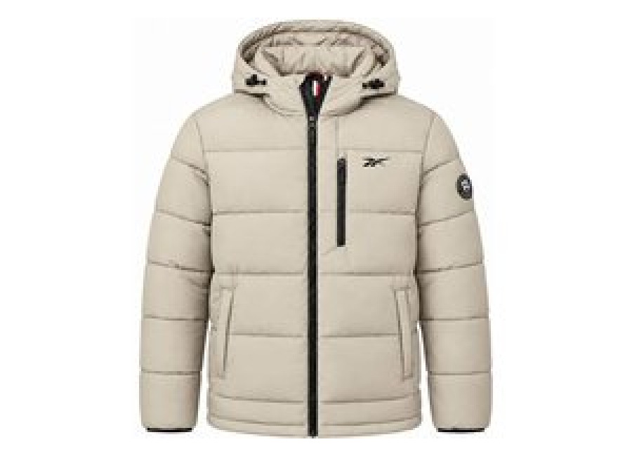 Reebok Stretch Puffer Hombre Chaquetón OMRB1502-ESTUCCO