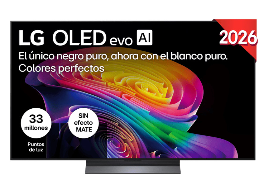 TV OLED 55″ – LG OLED55C65LA, evo 4K, Procesador Inteligente α11 AI Processor 4K Gen3, Smart TV, DVB-T2 (H.265), Negro